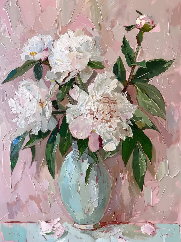 A World Of Flowers Peonies 3 Painting