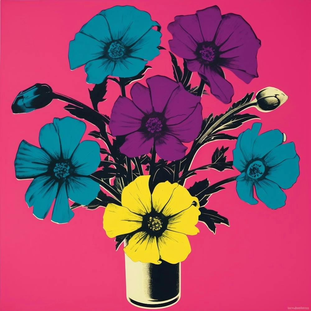 Cineraria 1 Pop Art Illustration Square
