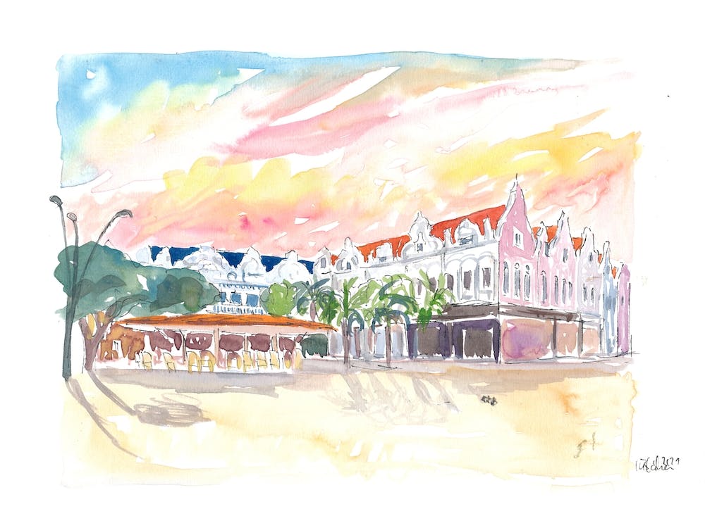 Oranjestad Aruba Karibisches Flair mit Plaza