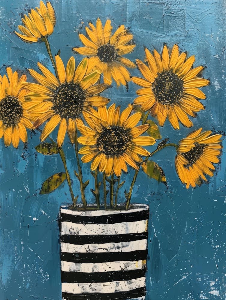 Sunflowers In A Vase 34