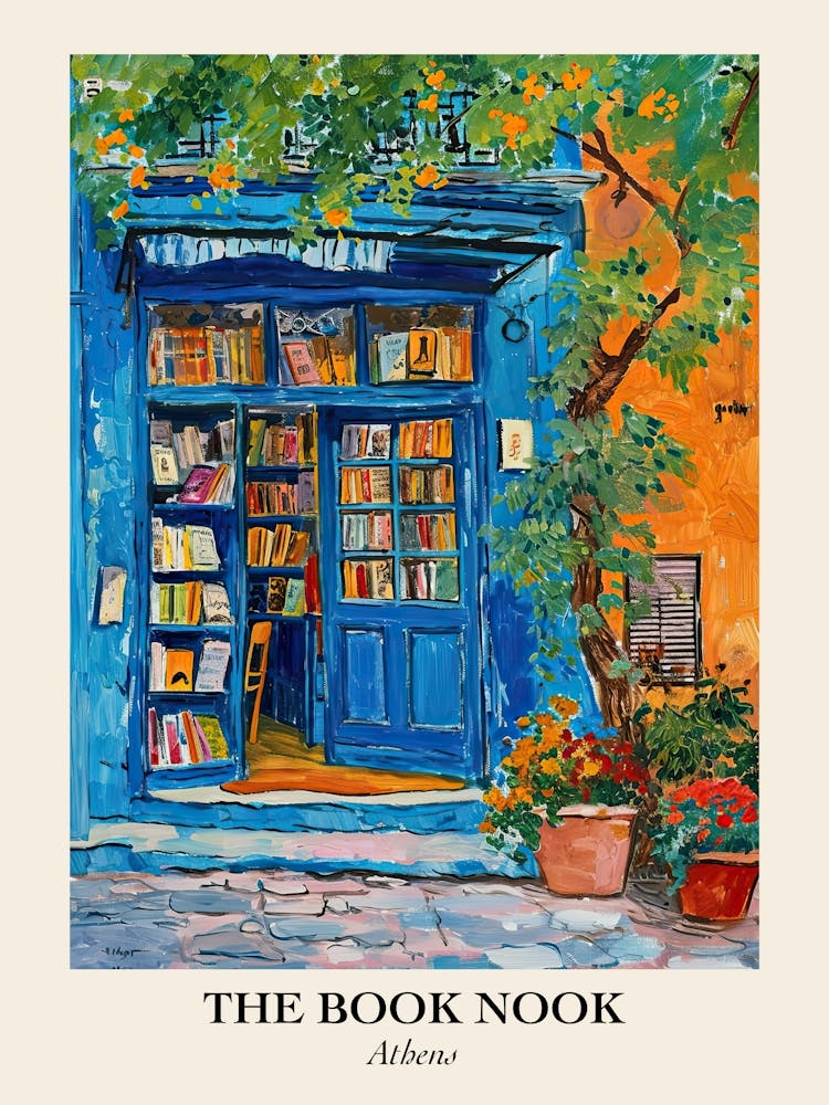 Athens Book Nook Bookshop 4 Poster