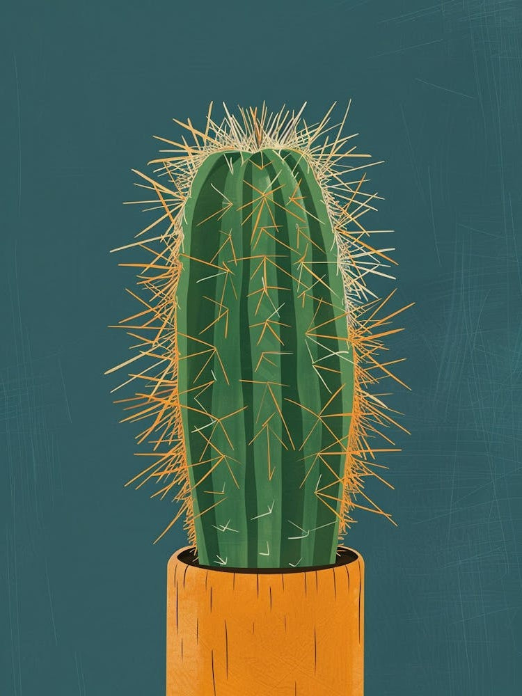 Barrel Cactus Minimalist 3