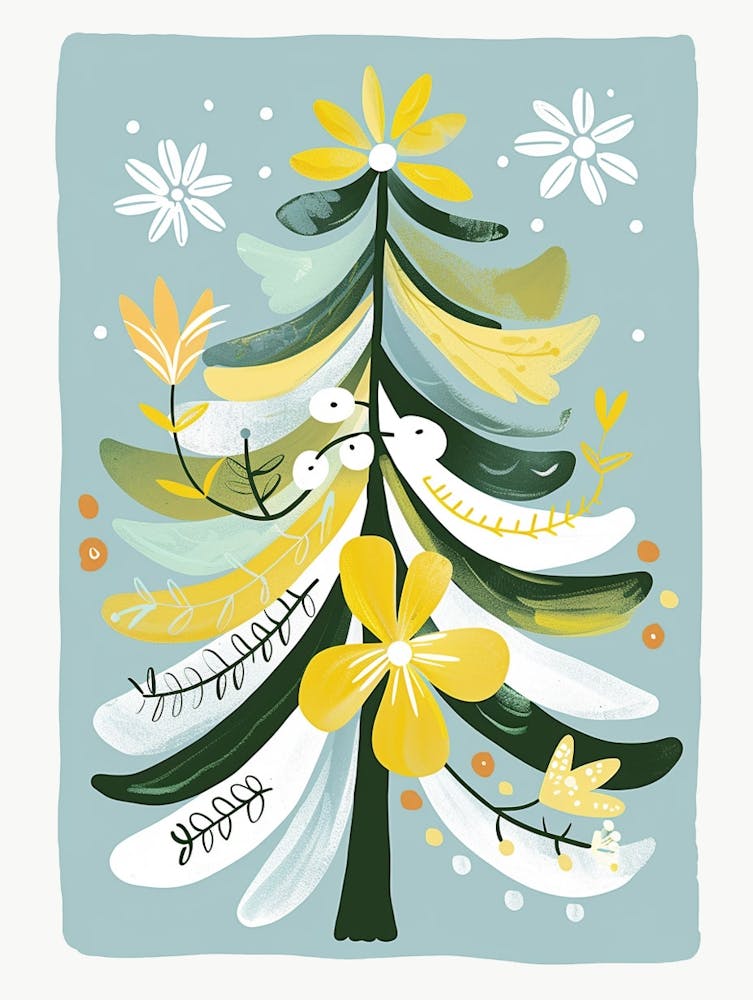 Douglas Fir Tree Illustration Flat 6