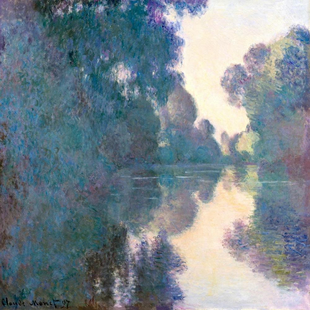 Morning On The Seine Near Giverny, Claude Monet
