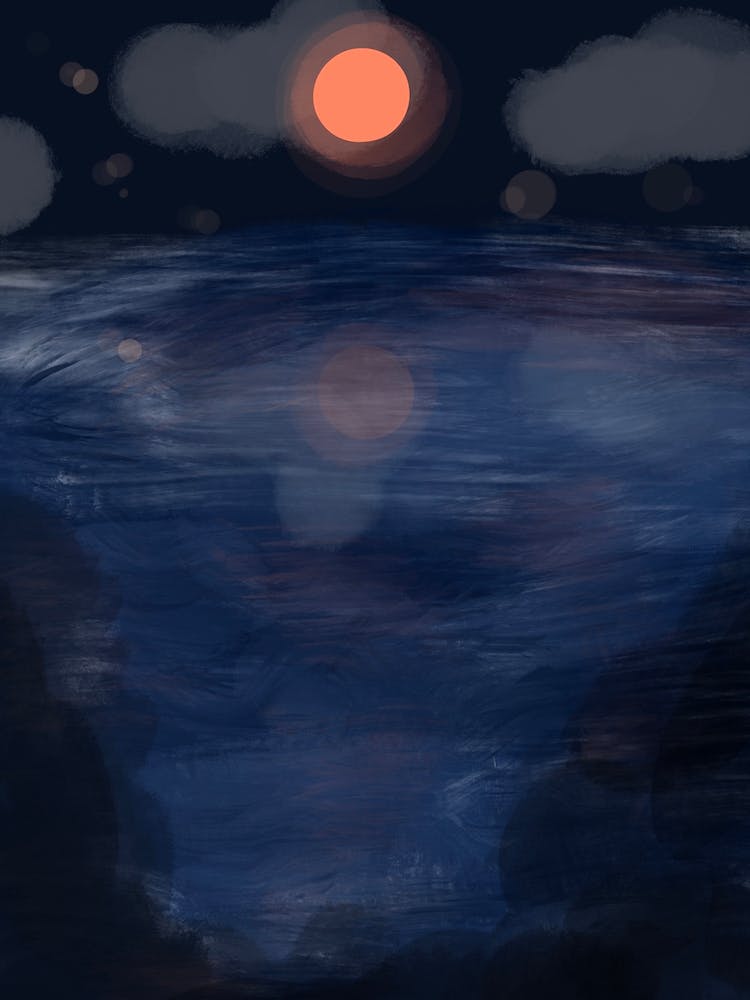 Moonlit Sea