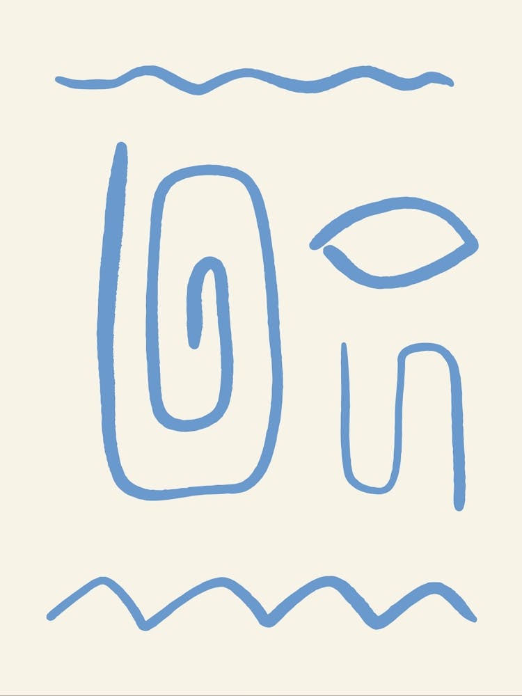 Blue Abstract Lines