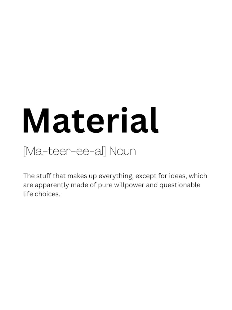 Material Definition Meaning 1