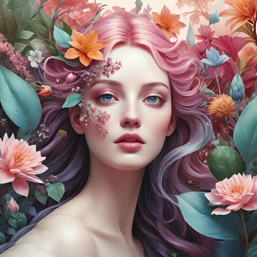 LOOK WITH FLOWERS 407