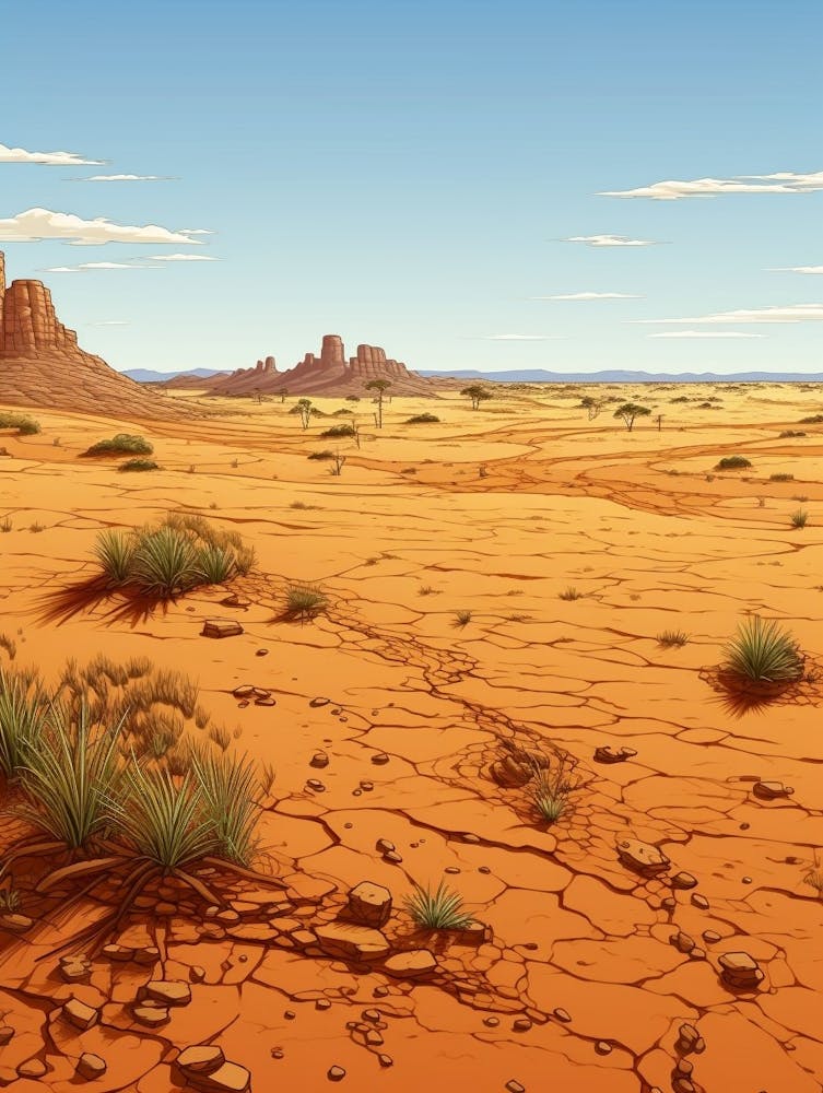Simpson Desert Pixel Art 2