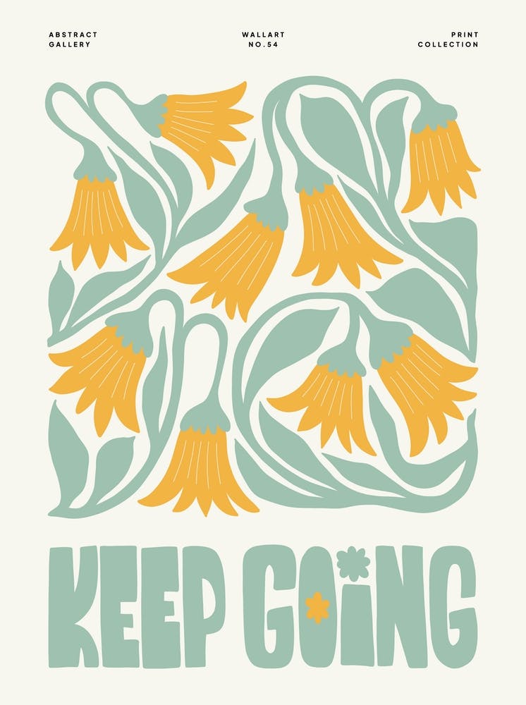 Keep Going Yellow-bells Flower Market Matisse Style