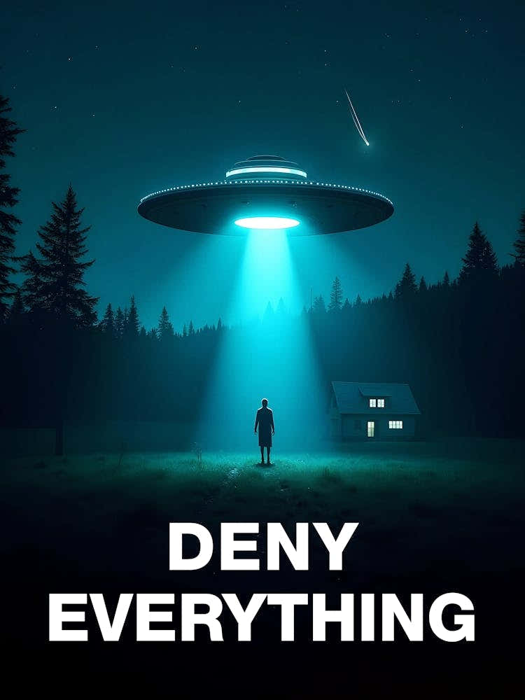Deny Everything/The X-Files poster, S02E06 1994 — sci-fi poster, movie art, I want to believe poster, space print