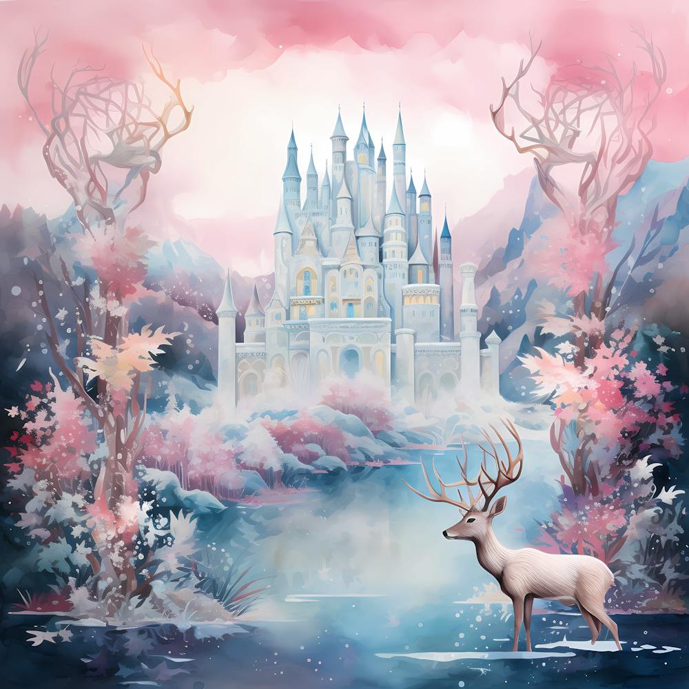 Celestial Serenity: Watercolor Christmas Elegance