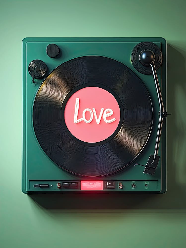 Music Of Love Vinyl Poster
