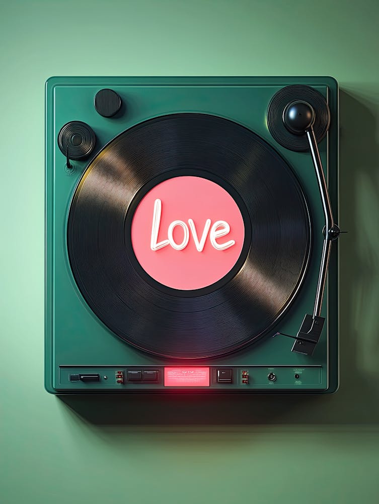 Music Of Love Vinyl Poster