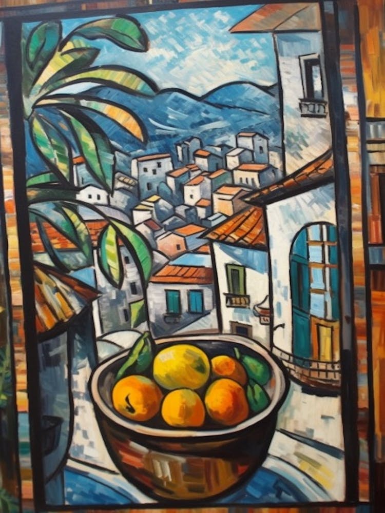 Window View Of Rio De Janeiro Of In The Style Of Cubism 1