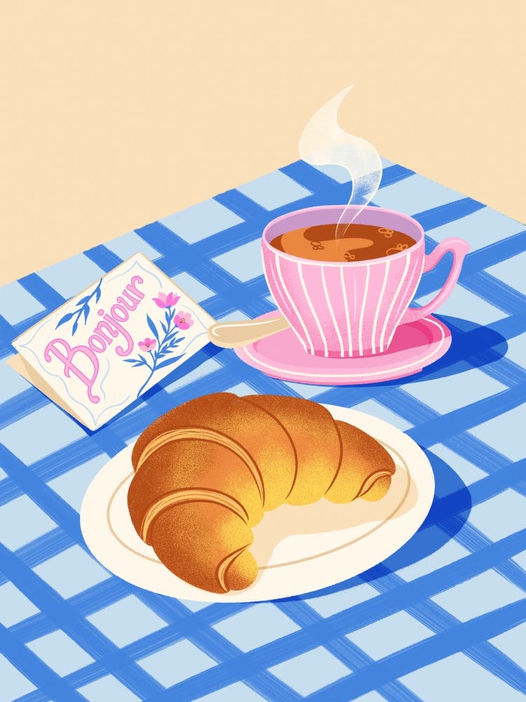 Croissant and Coffee