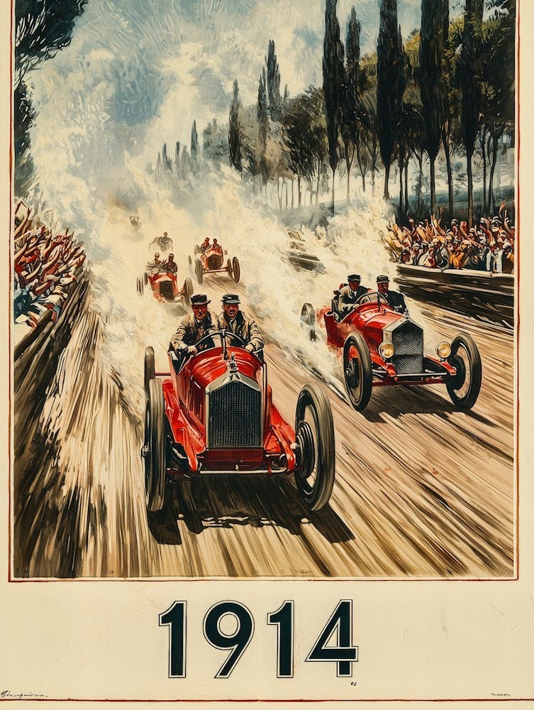 Aihrgdesign A Vintage Poster Of An Automobile Rally In 1914 F 35c266aa 0e61 43bf A36e 1b238fd365df 3