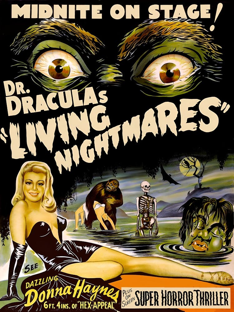 Living Nightmares, Fantasy, Horror Movie Poster