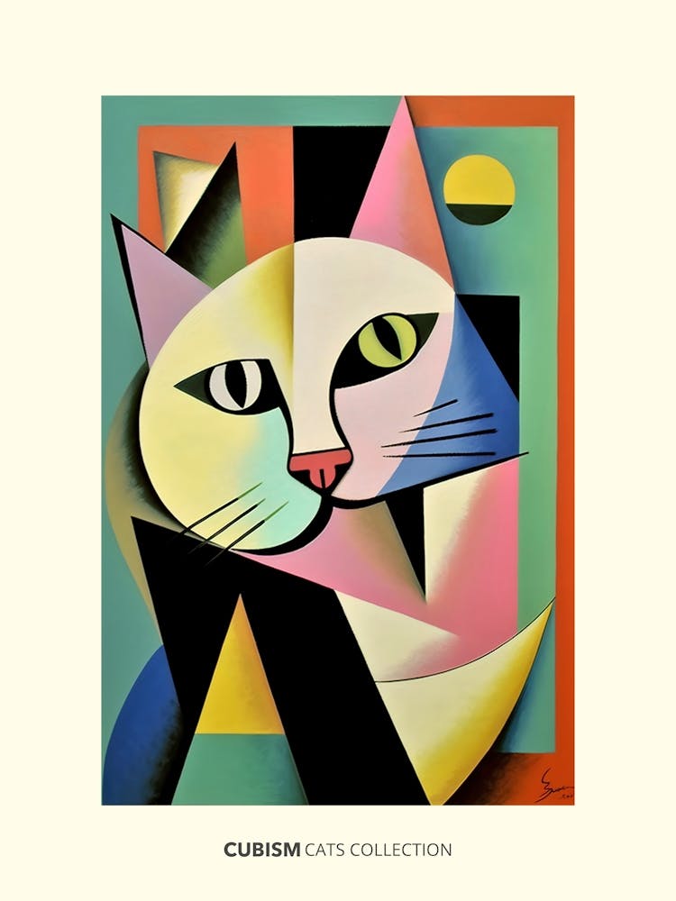 Cubism Cats Collection Picasso  Inspired