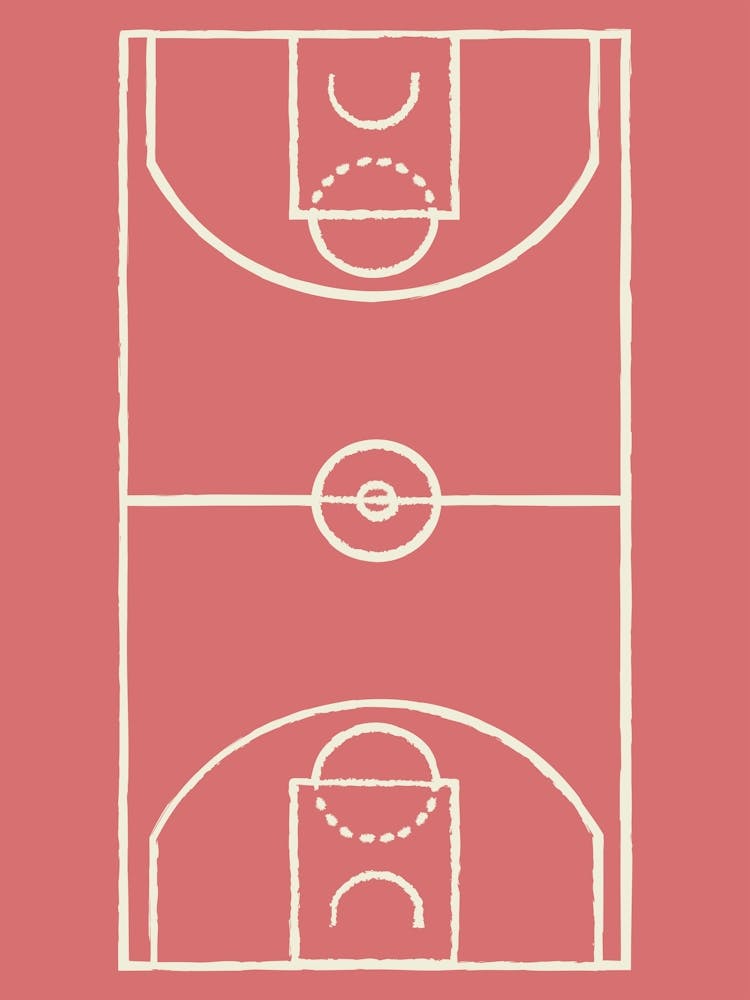 Boho Retro Sports 7 Basketball Zone 1