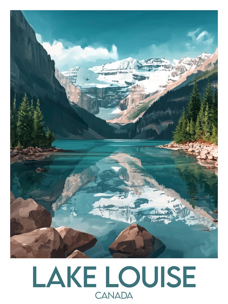 Affiche de voyage Lake Louise