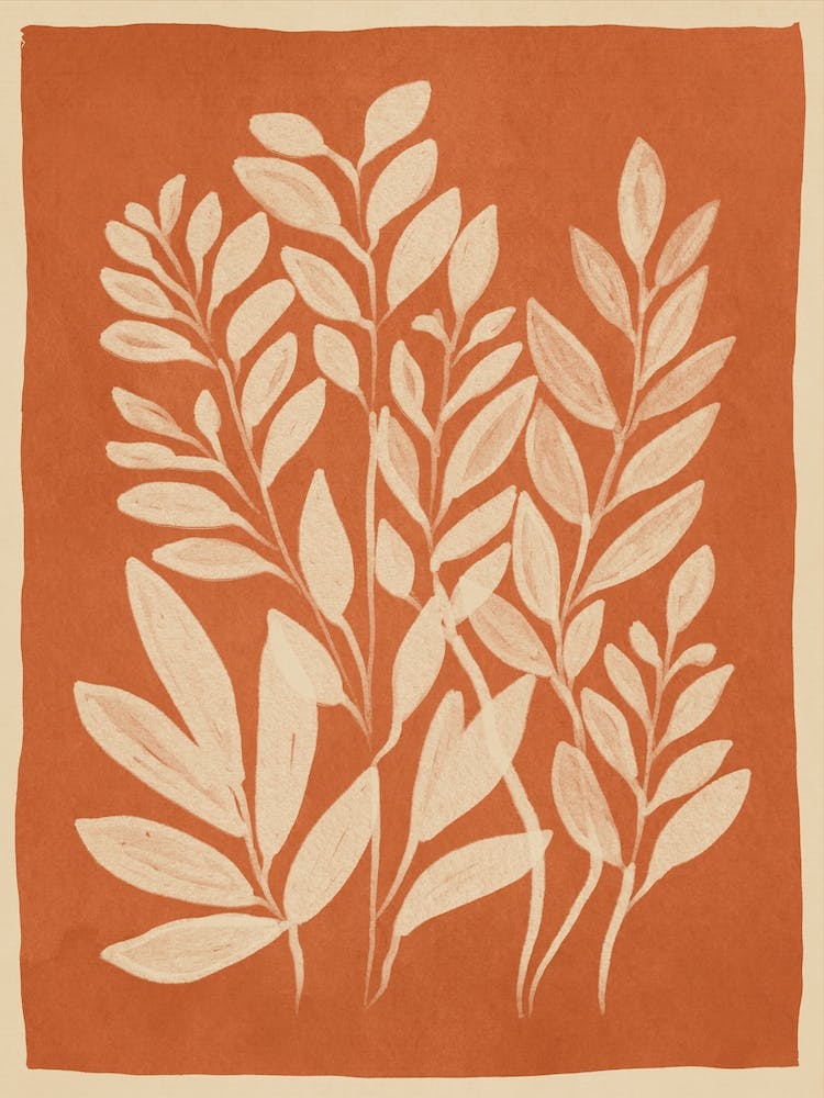 Minimal Abstract Art Plant 52