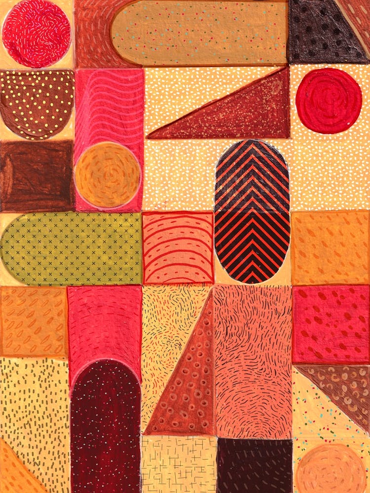 Abstract Painting Hand drawn