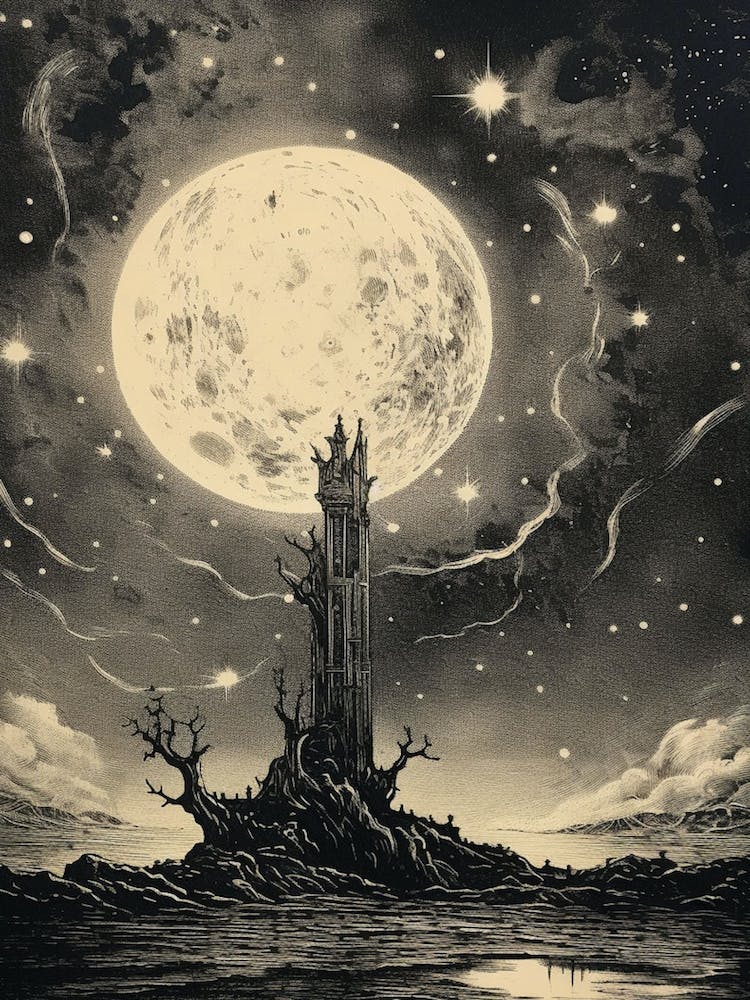 Ancient Storybook Etching