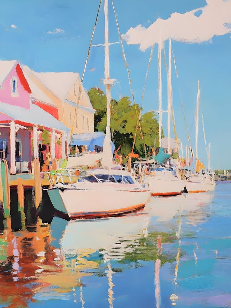 Sailboats Docked