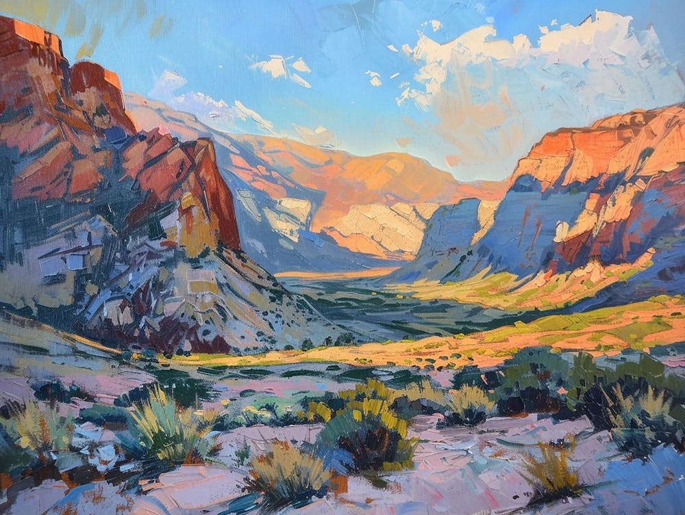 Paysages de coucher de soleil de l'Ouest Red Rock Canyon Nevada 1