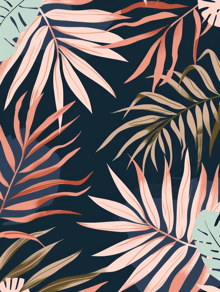 Tropical Leaves Seamless Pattern 18