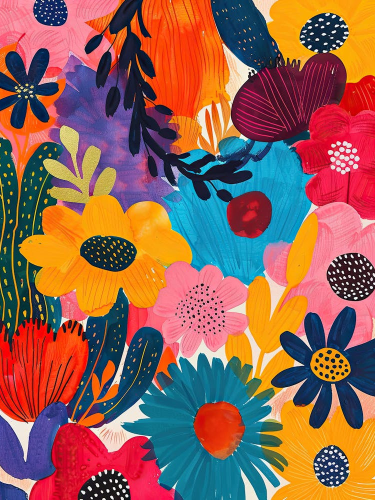 Shimmering Foliage Matisse Style