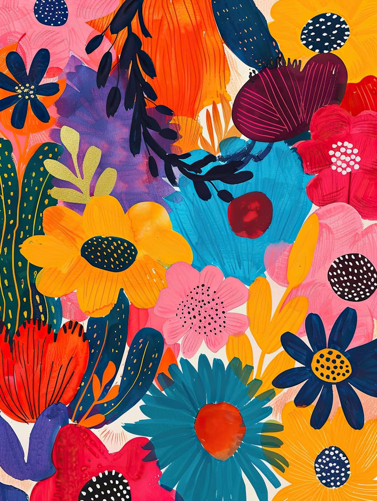 Shimmering Foliage Matisse Style