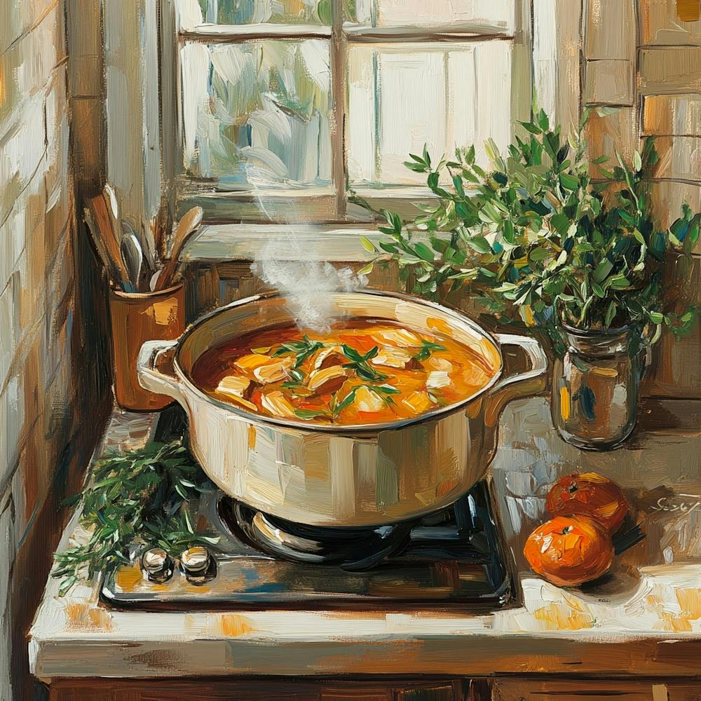 Pot Of Soup Art