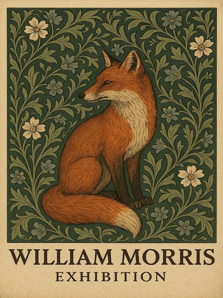 William Morris fox print 1