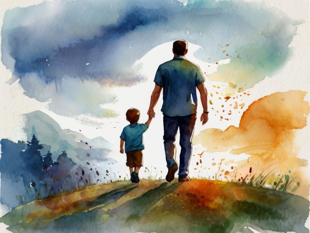 Father And Son Walking Father's Day 4