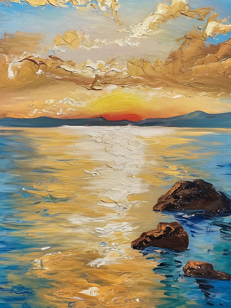 Coucher de Soleil sur la Mer 3