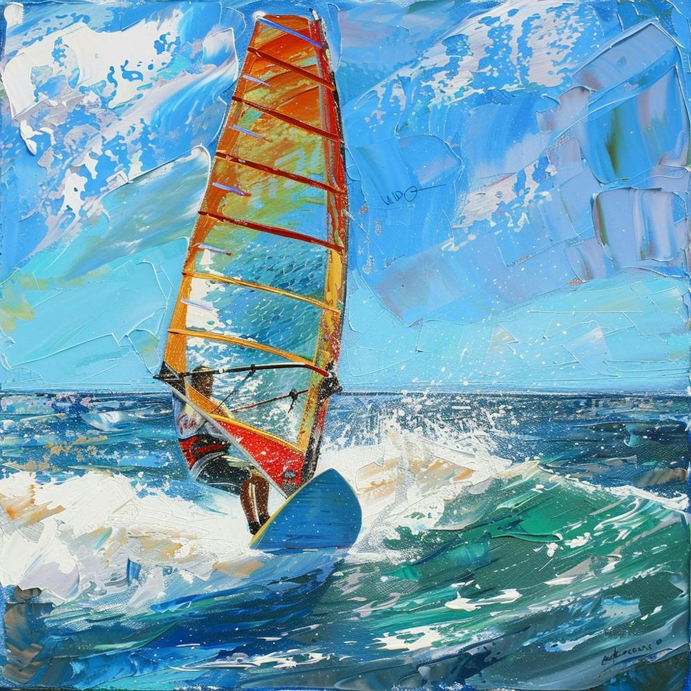 A Windsurfing Oil Painting Illustration 1718707403 1
