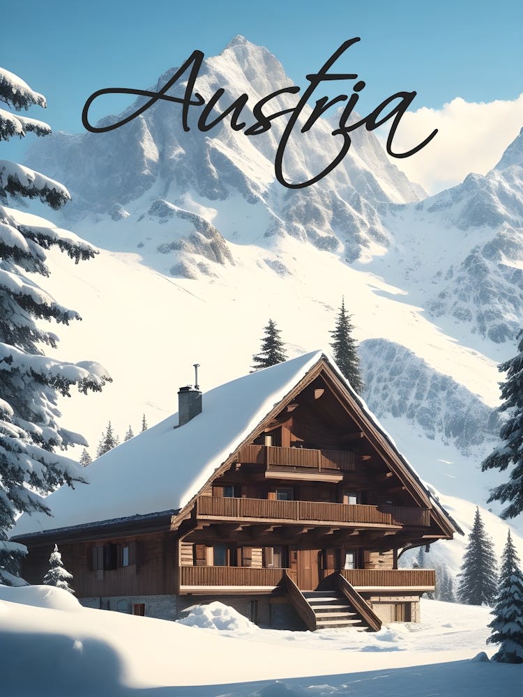 Österreichisches Chalet in den Alpen