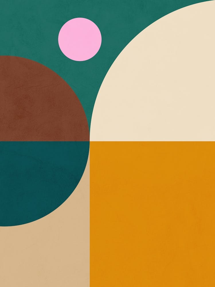 Minimal Mid-Mod Geometry 1/2 Earthy Green