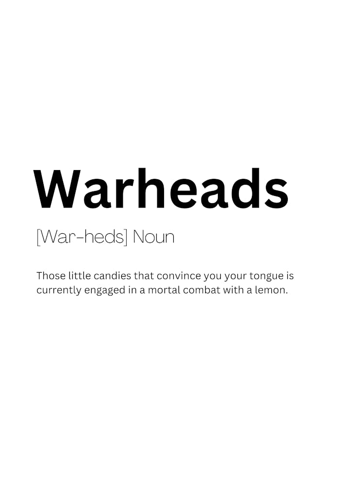 Warheads Definition Meaning