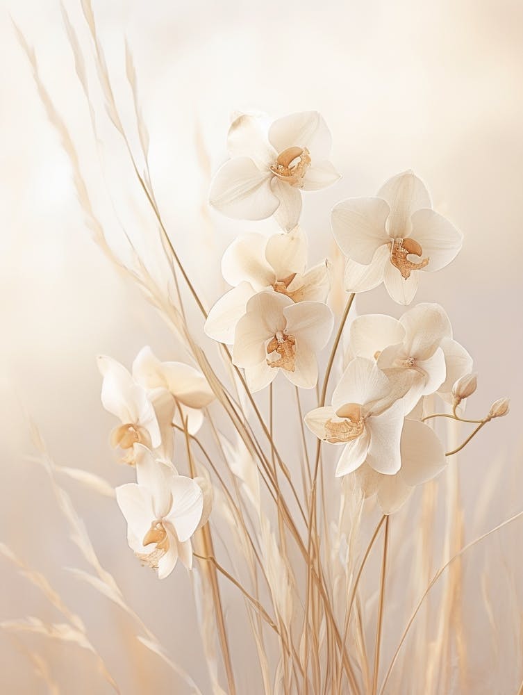 Boho Dried Flowers Orchid 3