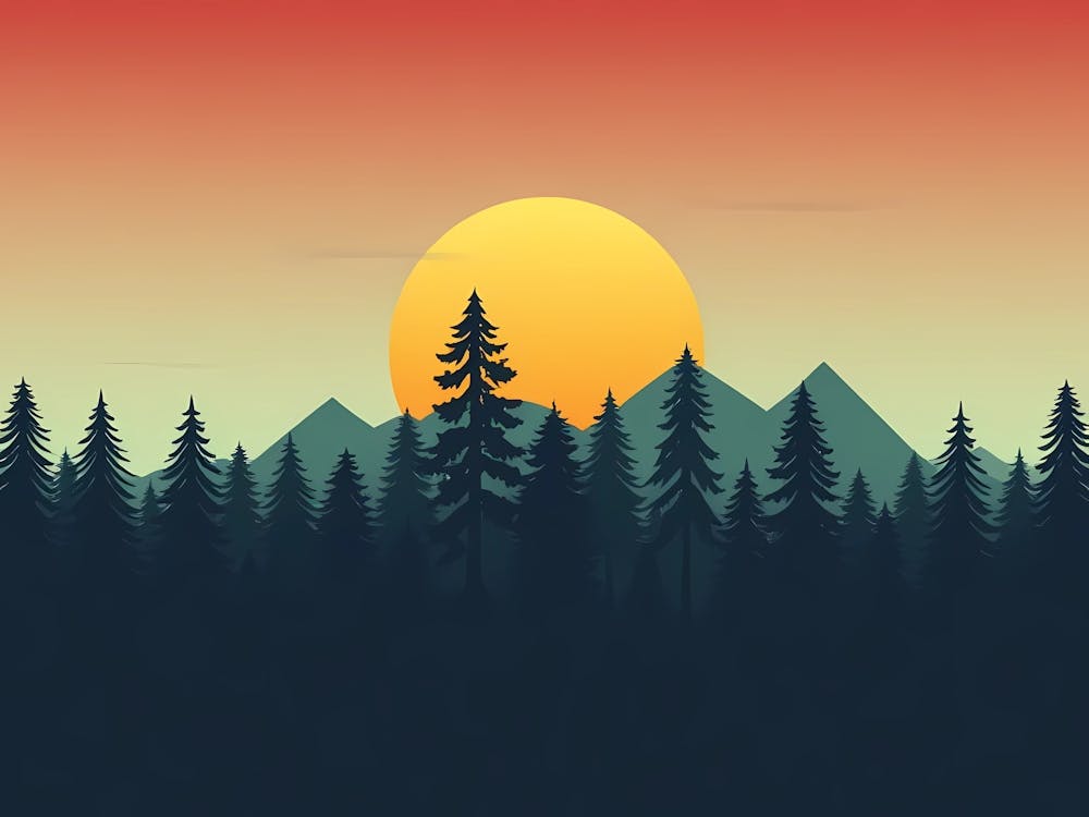 Sunset Forest