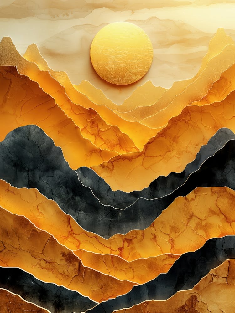 Peinture Abstraction Solaire