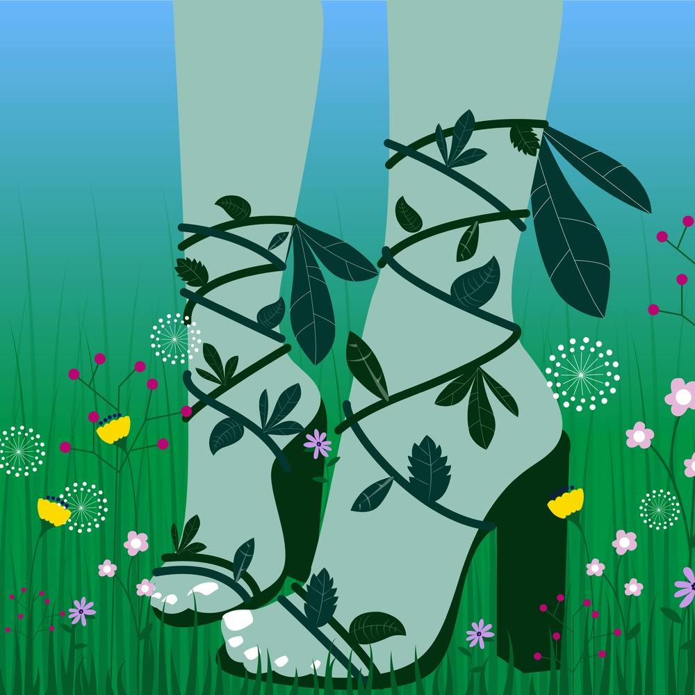 Grow Where Your Are Planted Green Square