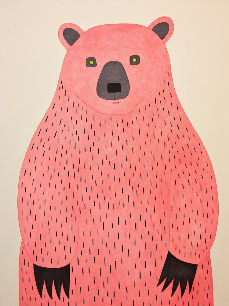 Pink Polka Dot Bear 4