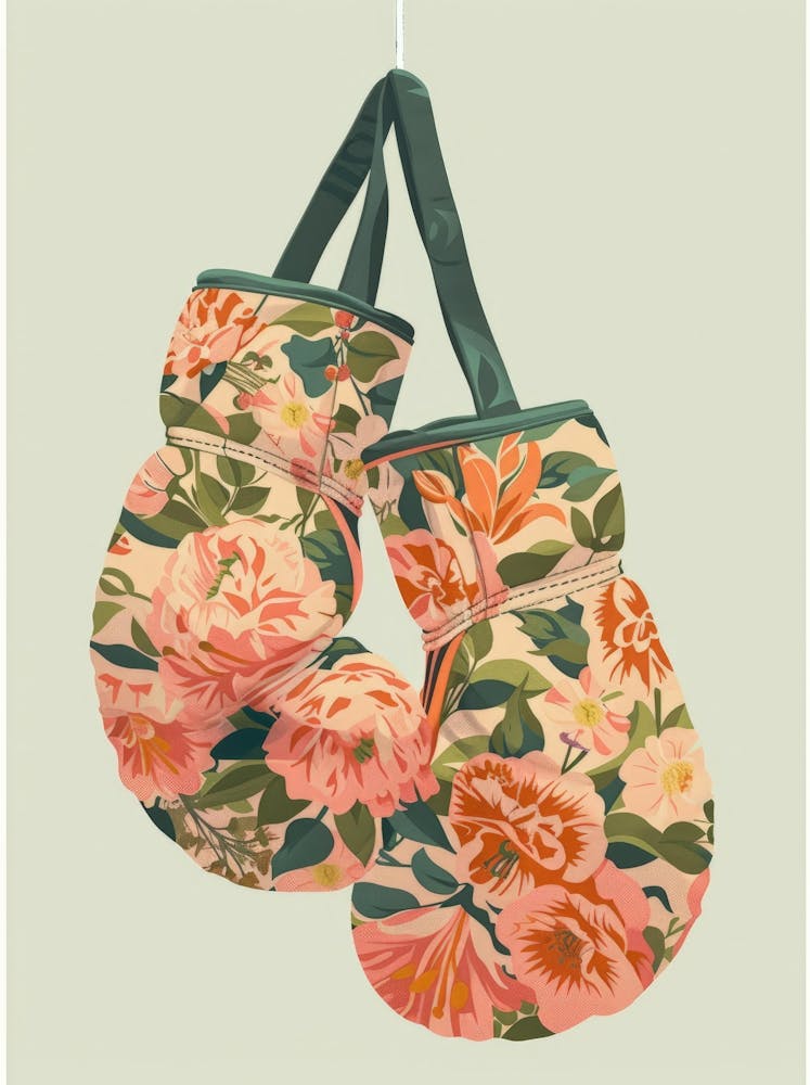 Floral Boxing Gloves