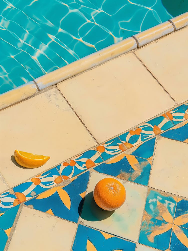 Oranges In The Pool