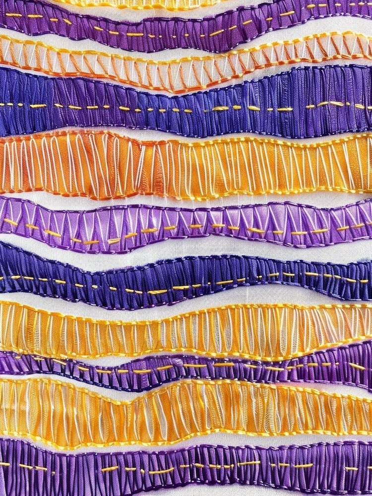 Purple And Yellow Ribbons