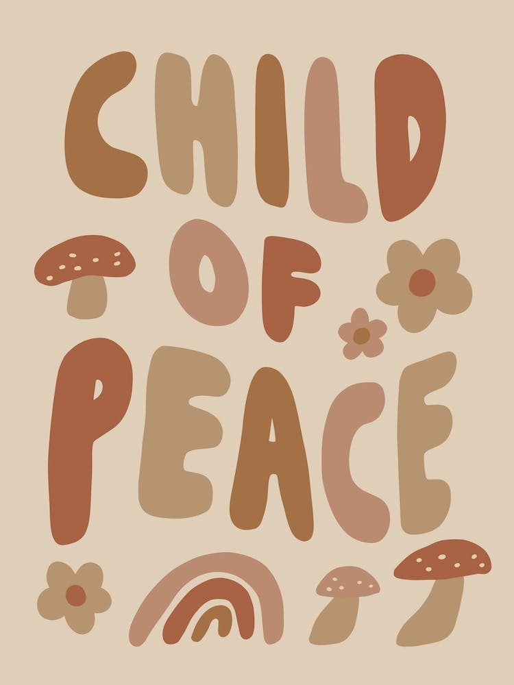Child of Peace Boho Cottagecore Nursery Kids Room
